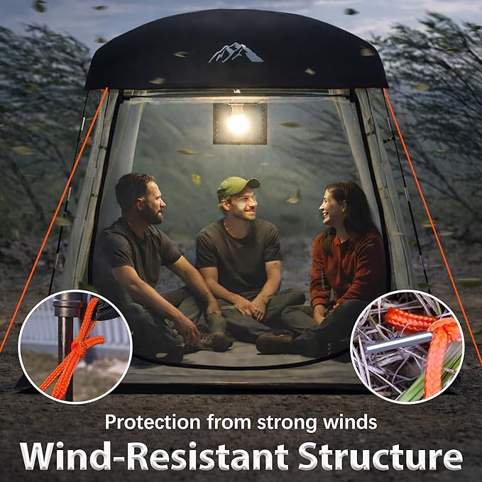 Sports Tent, Portable Sports Tent Shelter Fits 2-4 Persons,6.3FT Height Clear Bubble Tents for Sports Games and Camping,Providing Shelter from Wind and Rain