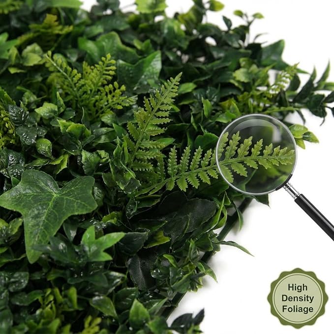 GreenSmart Premium Artificial Grass Wall Panels | Realistic Plant Greenery Privacy Panels | Decor for Fence, Garden, Patio & Balcony | Never Fade Indoor Outdoor Use (Moss) - Image 4
