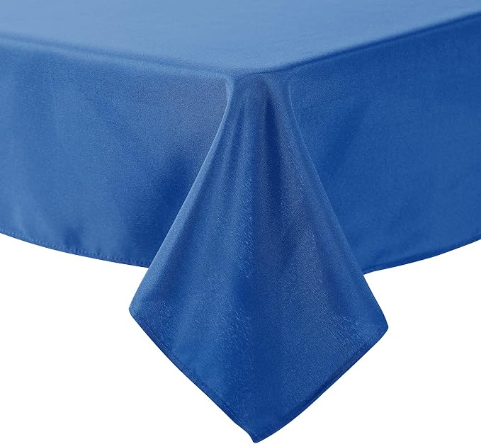 Cupuamon Square Tablecloth 70x70 inch Washable Polyester Fabric Table Cloth for Wedding Party Dining Banquet Decoration（70x70,Mediterranean Blue） - Image 5
