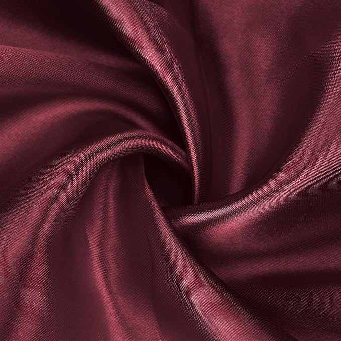 Bailarina 80 Pack Burgundy Satin Napkins,17x17 Inches Wedding Napkins Square Soft Silky Table Napkins Bulk Decorative Elegant Cloth Napkin for Party Decoration, Banquet,Wedding,Graduation - Image 4