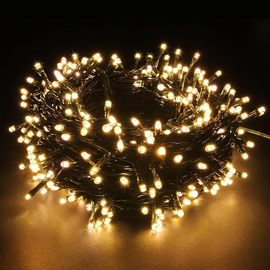 PMS 100-1000 LED Christmas Lights, Low Voltage Fairy String Lights with 8 Modes, Ideal for Xmax Tree, Garden, Home, Party, Halloween Festival Deco (Warm White, 1000 LEDs)