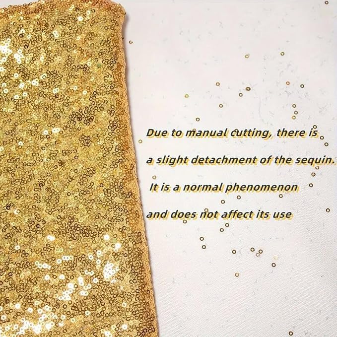 Gold Sequin Backdrop Curtains 4 Panels 2FTx8FT - Image 8