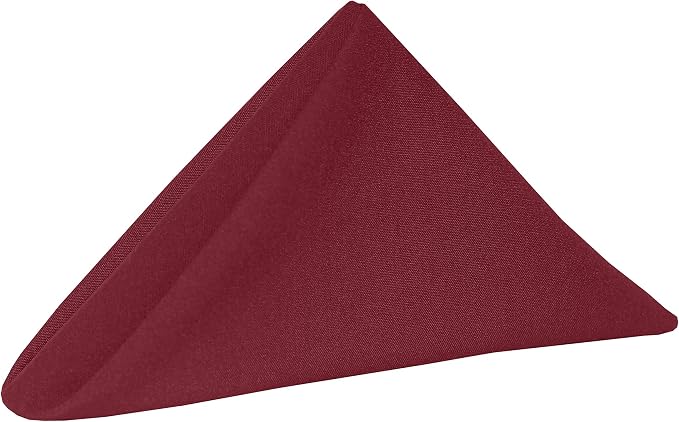 Ultimate Textile 17x17-Inch Cotton-Feel Cloth Napkins, Brick, Set of 36 by UltimateTextile
