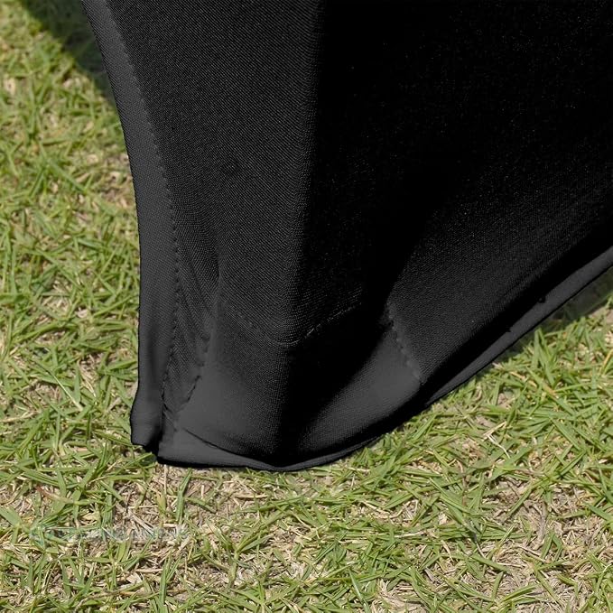 Leading Linens 150 pcs Black Spandex Banquet Chair Covers | Stretch, fitted spandex chair covers, perfect for weddings, receptions, banquets, & parties. Washable & reusable. - Image 5