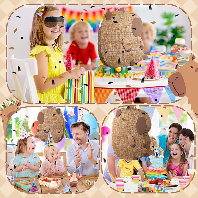 Capybara Piñata Capybara Themed Animal Piñata for Fiesta Party Supplies Christmas Festivals Holiday Photo Props Fiesta Party Supplies, Birthday Centerpiece Decor