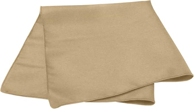 Ultimate Textile 17x17-Inch Square Polyester Cloth Napkins, Camel Set of 36 - Image 2