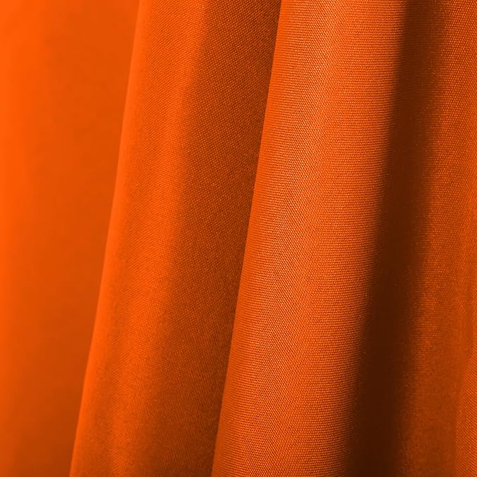 Ascoza 2pack 90x156 Inch Orange Rectangular Tablecloth 8 Feet Table Cloth in Polyester Fabric for Wedding/Banquet/Restaurant/Parties - Image 6
