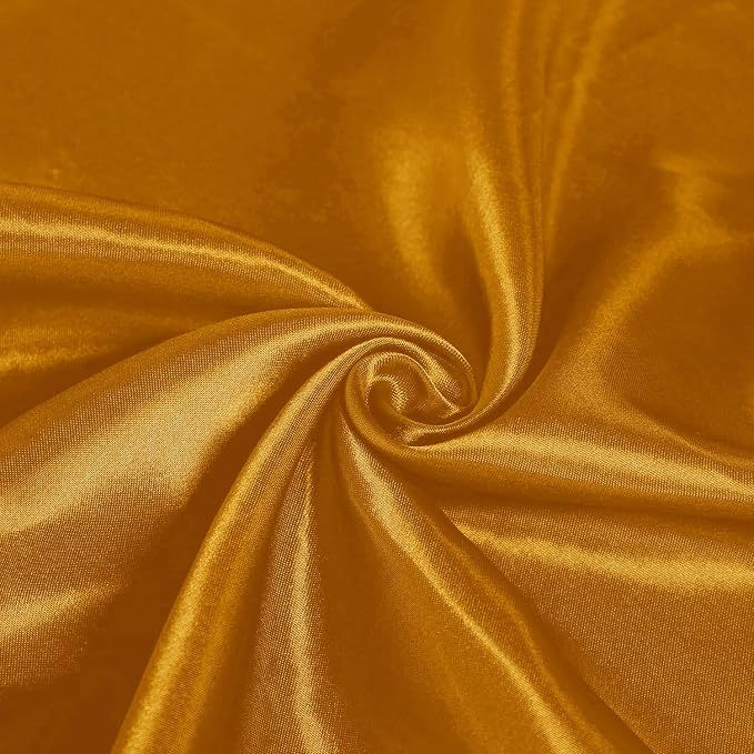 SI Pack of 50 Wedding 12 x 108 inch Satin Table Runner for Wedding, Decorations for Graduations, Engagements, Birthday Parties, Banquets, Runners fit Rectangle, Round Table - Caramel - Image 6