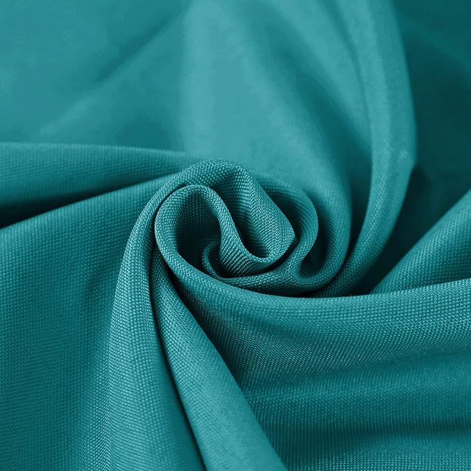 Cupuamon 108 inch Round Tablecloth Washable Polyester Table Cloth Decorative Table Cover for Wedding Party Dining Banquet（108 inch,Teal） - Image 6