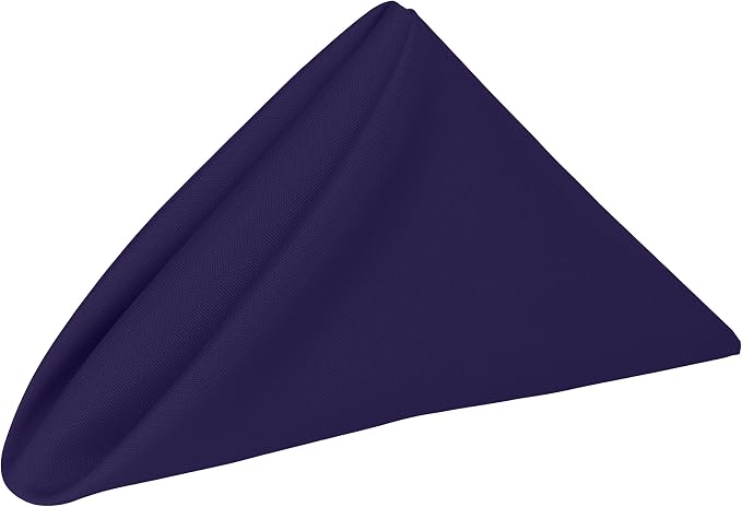 Ultimate Textile 17x17-Inch Polyester Cloth Napkins, Purple, Set of 60 by UltimateTextile
