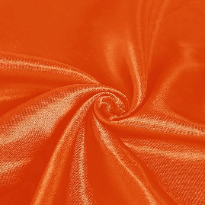 SI Pack of 20 Wedding 12 x 108 inch Satin Table Runner for Wedding, Decorations for Graduations, Engagements, Birthday Parties, Banquets, Runners fit Rectangle, Round Table - Orange - Image 6