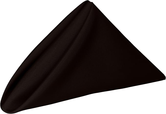 Ultimate Textile 17x17-Inch Polyester Cloth Napkins, Espresso, Set of 36 by UltimateTextile