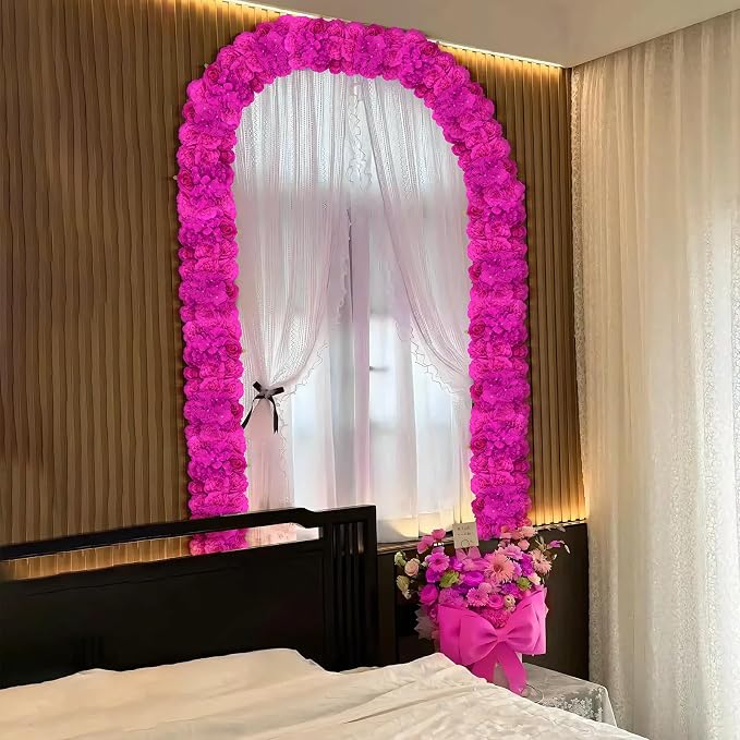 6PCS Artificial Flower Arch for Wedding Décor | Flexible styling,Mixed Flower Design,easy DIY setup, Reusable and low-maintenance for weddings, parties and home décor. - Image 3