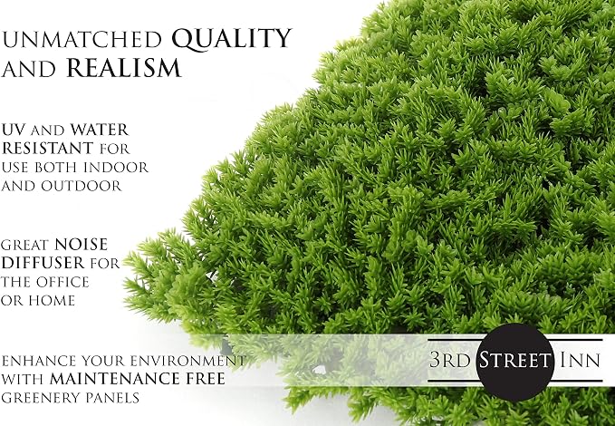 3rd Street Inn Artificial Greenery Wall Panels for Privacy - 12-Pack - Image 3