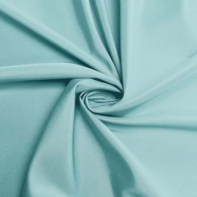 sancua Rectangle Tablecloth, 60 x 84 Inch, Turquoise | Stain and Wrinkle Resistant, Washable Polyester Cloth, Decorative Fabric Cover, For Dining Tables, Buffet Parties and Camping - Image 6