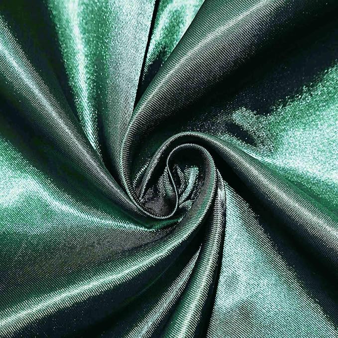 Balsa Circle 50 Hunter Green Satin Elegant Chair Cover Bows Sashes Wedding Banquet Decorations Party Supplies Engagement Events Reception - Image 6