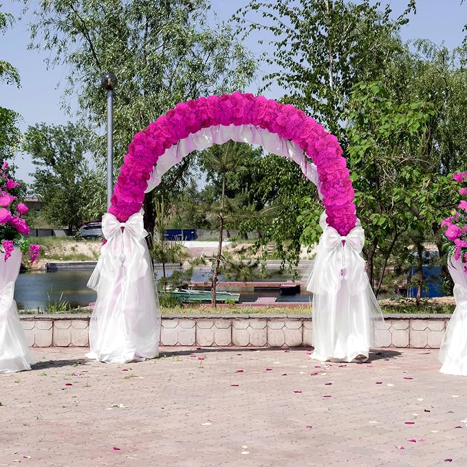 6PCS Artificial Flower Arch for Wedding Décor | Flexible styling,Mixed Flower Design,easy DIY setup, Reusable and low-maintenance for weddings, parties and home décor. - Image 2
