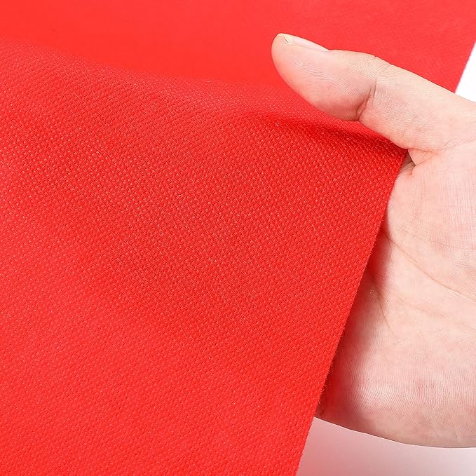 Shappy Red Carpet Runner Rug for Party 55gsm Thickness with 1 Piece Carpet Tape for Wedding Christmas Xmas Christmas Outdoor Accessories, Wedding Party Hallway Rug(2.6 x 60 Feet)