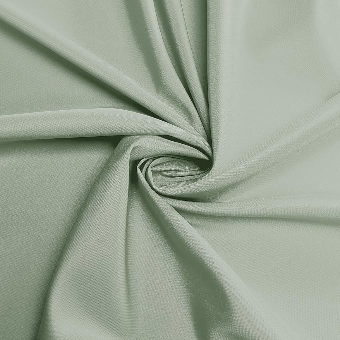 sancua Rectangle Tablecloth, 60 x 102 Inch, Sage Green | Stain and Wrinkle Resistant, Washable Polyester Cloth, Decorative Fabric Cover, For Dining Tables, Buffet Parties and Camping - Image 6