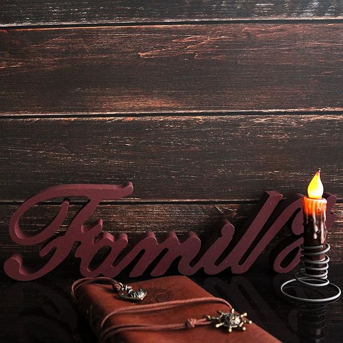 CVHOMEDECO. Real Wax Hand Dipped Battery Operated LED Timer Taper Candles Rustic Primitive Flameless Lights Décor, 4-3/4 Inch, Brwon, 6 PCS in a Package