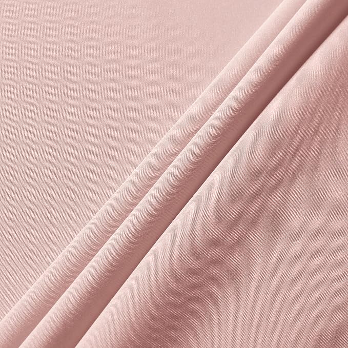 sancua Rectangle Tablecloth, 60 x 102 Inch, Blush | Stain and Wrinkle Resistant, Washable Polyester Cloth, Decorative Fabric Cover, For Dining Tables, Buffet Parties and Camping - Image 4