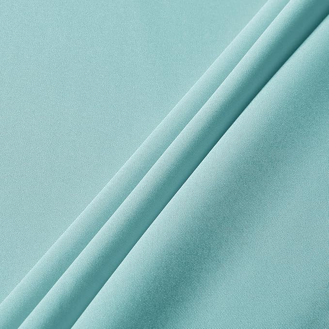 sancua Rectangle Tablecloth, 60 x 84 Inch, Turquoise | Stain and Wrinkle Resistant, Washable Polyester Cloth, Decorative Fabric Cover, For Dining Tables, Buffet Parties and Camping - Image 7