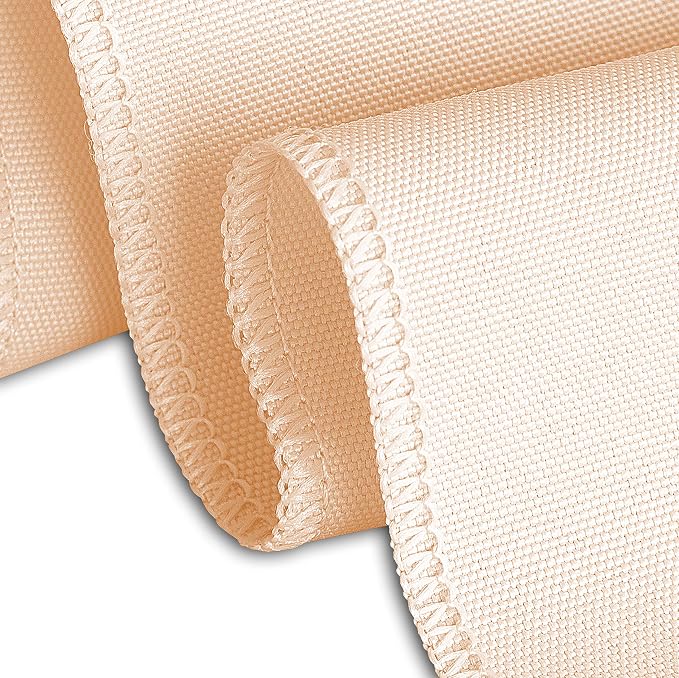 LTC LINENS Peach Round Tablecloth - 132 Inch Round Tablecloth, Large Party Table Cloth, Wrinkle Resistant, Washable Polyester Fabric Table Cover Linens for Wedding, Party, Banquet - Image 4