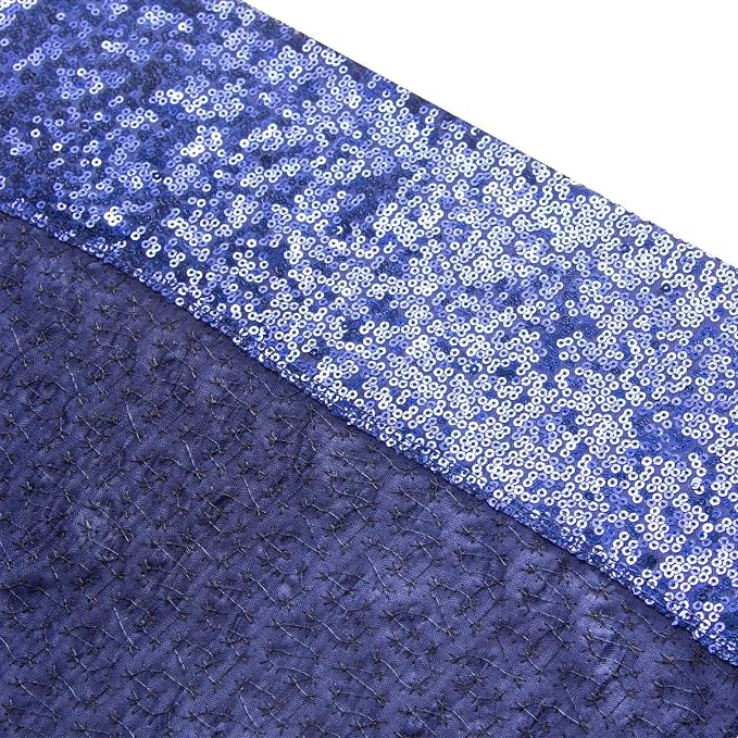 Juya Delight Navy Blue Sequin Backdrop Curtain 6FT X 6FT Glitter Shimmer Photo Backdrop Curtains for Birthday Party Birthday Decoration - Image 4