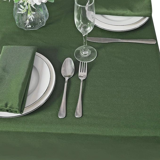 Cupuamon Square Tablecloth 70x70 inch Washable Polyester Fabric Table Cloth for Wedding Party Dining Banquet Decoration（70x70,Willow） - Image 7