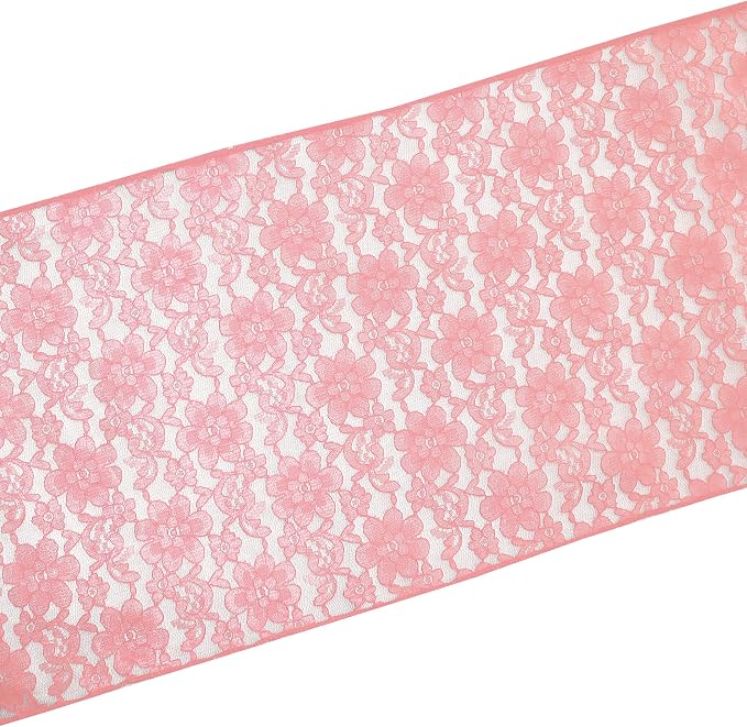 Zen Creative Designs 10 Pack Floral Lace Table Runner Sheer Lace Event Party Wedding Table Decor (12" by 72", Mauve) - Image 2