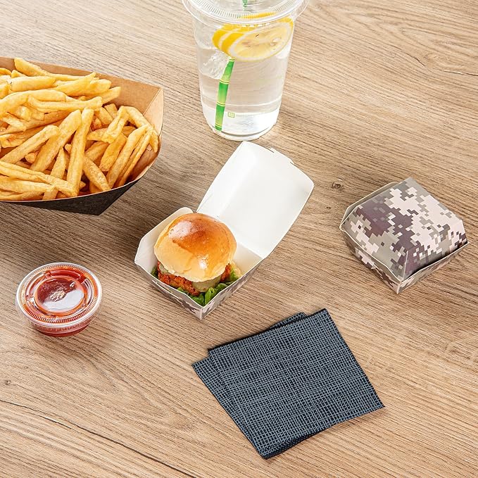 Restaurantware Camouflage Paper Slider Box, 2.5 x 2 In, 100 Pack - Image 7