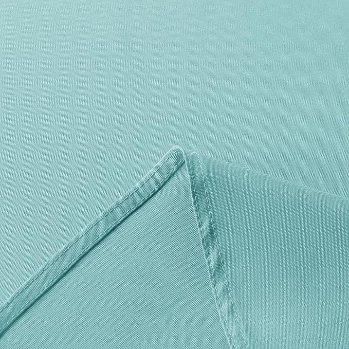 sancua Rectangle Tablecloth, 60 x 84 Inch, Turquoise | Stain and Wrinkle Resistant, Washable Polyester Cloth, Decorative Fabric Cover, For Dining Tables, Buffet Parties and Camping - Image 5