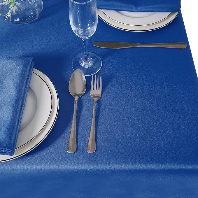 Cupuamon Square Tablecloth 70x70 inch Washable Polyester Fabric Table Cloth for Wedding Party Dining Banquet Decoration（70x70,Mediterranean Blue） - Image 7