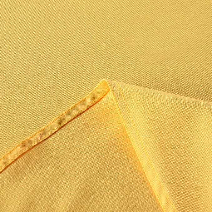 sancua Rectangle Tablecloth, 54 x 78 Inch, Yellow | Stain and Wrinkle Resistant, Washable Polyester Cloth, Decorative Fabric Cover, For Dining Tables, Buffet Parties and Camping - Image 5