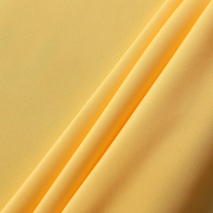 sancua Rectangle Tablecloth, 54 x 78 Inch, Yellow | Stain and Wrinkle Resistant, Washable Polyester Cloth, Decorative Fabric Cover, For Dining Tables, Buffet Parties and Camping - Image 6